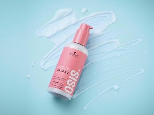 OSiS+ Upload Volume Cream – Lightweight Volumizing Hair Treatment – Conditioning Style Control and Volume Effect - Blow Dry Heat Protection, 6.75 oz