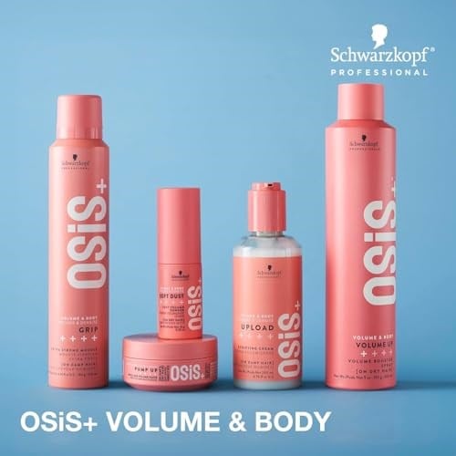 OSiS+ Upload Volume Cream – Lightweight Volumizing Hair Treatment – Conditioning Style Control and Volume Effect - Blow Dry Heat Protection, 6.75 oz