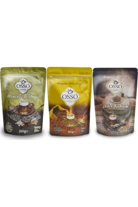 Osso 3 Lü Paket (Dibek Osmanlı Menenğiç) Kahve 3X200 Gr