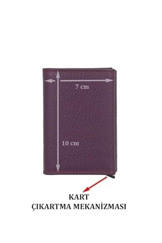 Otamatik Mekanizmalı Kartvizitlik Mıknatıslı Banknot Para Bölmeli Kartlık