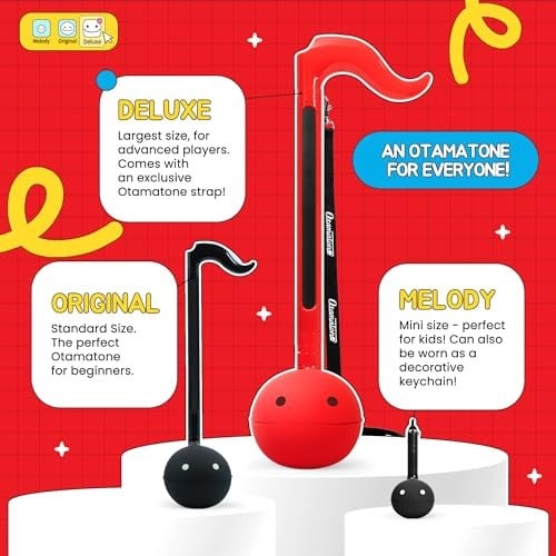 Otamatone Deluxe Elektronik Müzik Enstrümanı (Kırmızı)