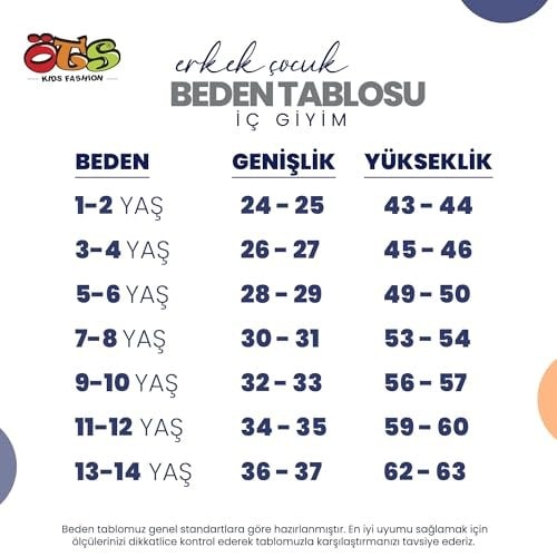 ÖTS Premium 5’li Erkek Çocuk Atlet - Hediye Kutulu, %100 Pamuk, Ultra Yumuşak Kumaş, Rahat Kalıp,Etiketsiz ve Kaliteli Çocuk İç Giyim
