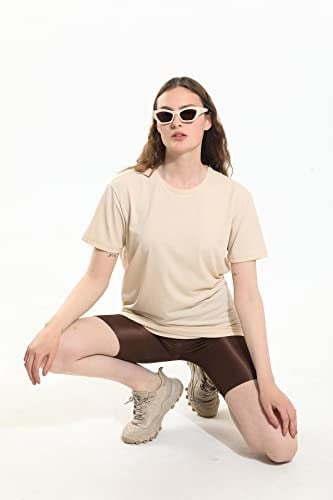 Oversize Fit Pamuklu Kısa Kollu Basic Uniseks Kadın Erkek Tişört