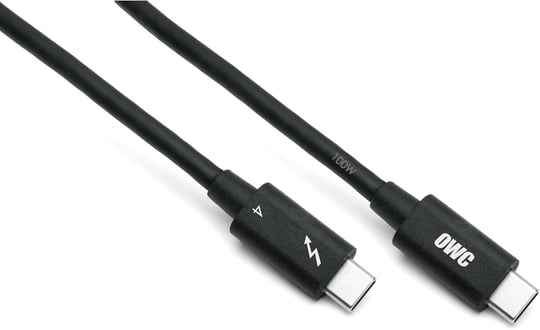 OWC - 2,0 m Thunderbolt 4 / USB-C kablosu - Tüm Thunderbolt 3 ve 4, USB-C ve USB4 cihazları için tam fonksiyonel, 40 Gb/sye kadar, 100 Watt, 20 V/5 A, 8K Thunderbolt veya USB-C ekran ile uyumlu