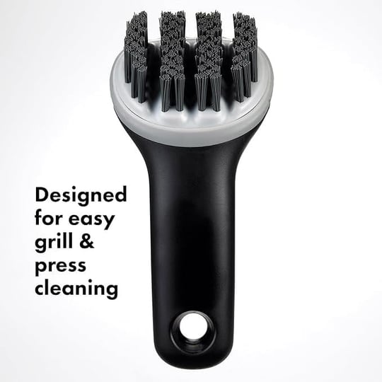 OXO 1312480 Good Grips elektrikli ızgaralar ve sandviç üreticileri için ızgara fırçası, siyah, 15 x 7,6 x 7,6 cm