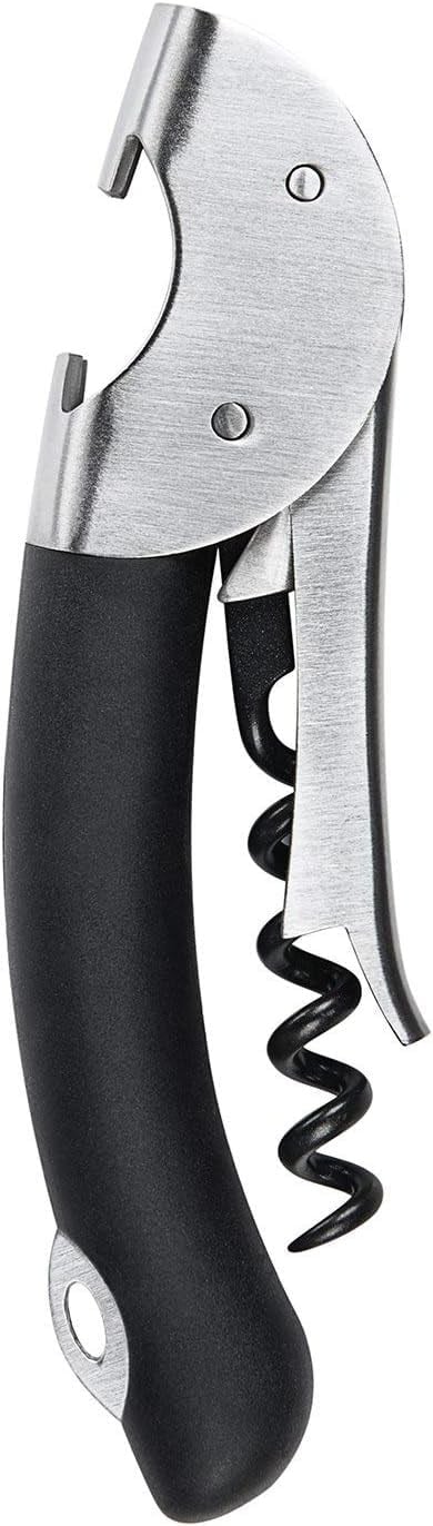 OXO Çelik Çift Kollu Garson Tirbuşon, Gümüş/Siyah, 1 CT