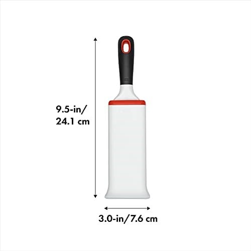 OXO - Good Grips FurLifter Kendiliğinden Temizleyen Hav Fırçası/Mobilya Fırçası - Seçenekler: Elbise fırçası, Yeniden Kullanılabilir Lint Rulo