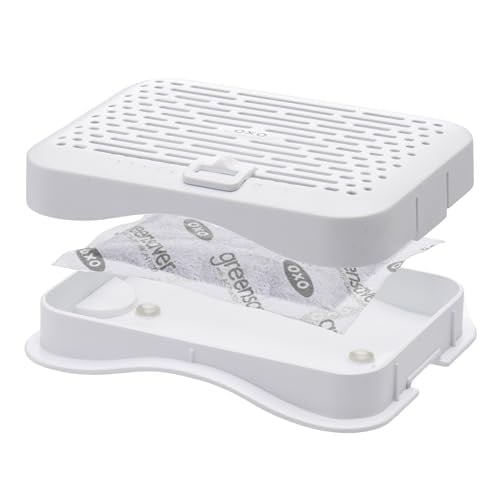 OXO Good Grips Greensaver Aktif Karbon Filtre - Gıda Saklama Kutuları için 4 Yedek Filtre