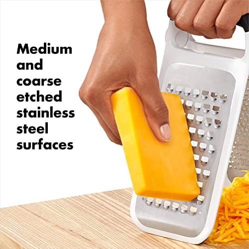 OXO Good Grips İşlenmiş Paslanmaz Çelik Çift Taraflı Rende, Peynir ve Daha Fazlası İçin - Seçenekler: İki Taraflı Rende, El Rendesi, Oyuklu El Rendesi...