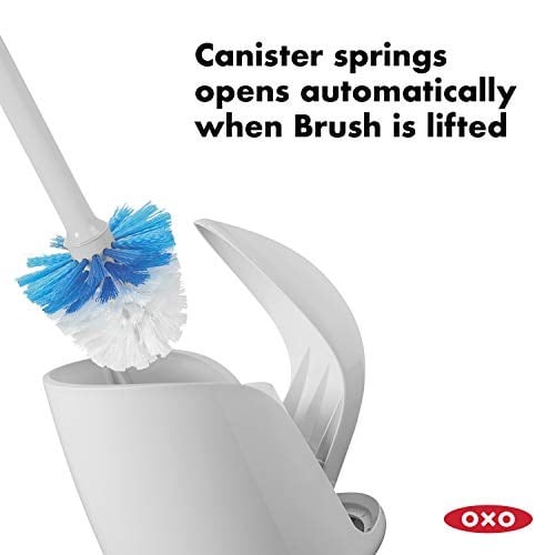 OXO Good Grips Kompakt Tuvalet Fırçası ve Haznesi- Gri