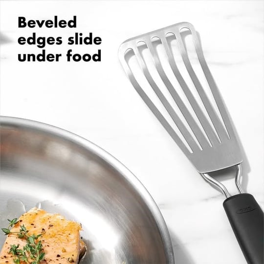 OXO Good Grips küçük balık çevirici 30 cm - Bulaşık makinesinde yıkanabilir, Balık, Krep ve Daha Fazlası için paslanmaz çelik spatula - Seçenekler: Balık Döndürücü, 28 cm Çırpma Teli, Maşa...