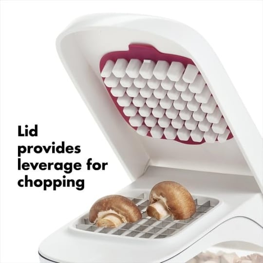 OXO - Good Grips Paslanmaz Çelik Bıçaklı Sebze Dilimleyicisi/Soğan Doğrayıcısı (Beyaz ve Şeffaf)