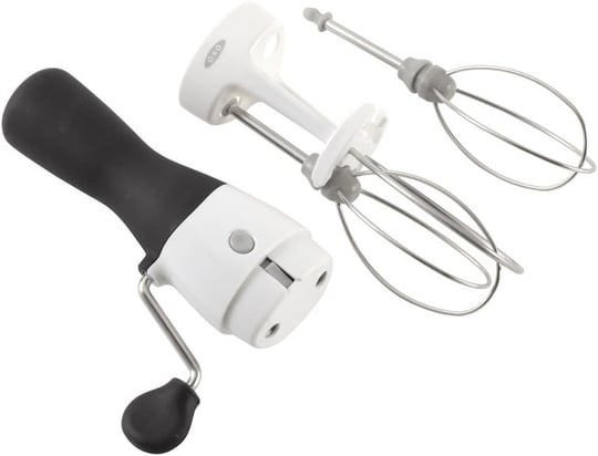 OXO - Good Grips Paslanmaz Çelik Mekanik El Mikseri, Kahverengi - Seçenekler: Yumurta çırpıcı, Silikon yumurta pochier – 2li set...