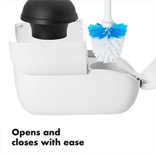 OXO Good Grips Set Tuvalet Fırçası & Piston Kombinasyonu, Beyaz