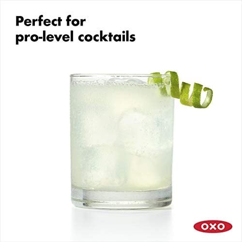 OXO - Good Grips Soyma Bıçaklı Limon Rendesi ve Limon Kabuğu Soyma Aleti, Siyah