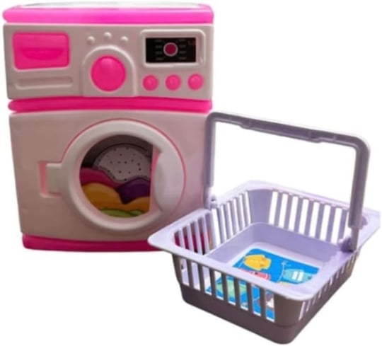 Oyuncak Çamaşır Makinesi Seti Sepetli Çamaşır Makinesi İlk Çamaşır Makine, brc210730042025