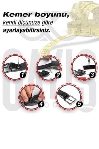 Özel Kutulu | Premium%1oo Hakiki Deri Tek Parça | 3.5cm Erkek Kumaş Pantolon - Takım Elbise Kemeri