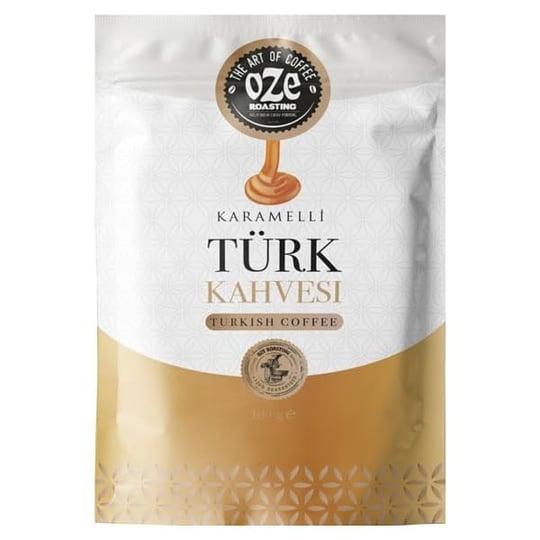 ozeline Oze Kahve Aromalı Türk Kahvesi Seti Karamelli, Fındıklı, Çikolatalı 3lü 100G
