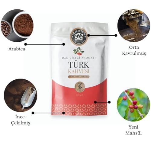 Ozeline Oze Kahve Dağ Çileği Aromalı Türk Kahvesi 100G