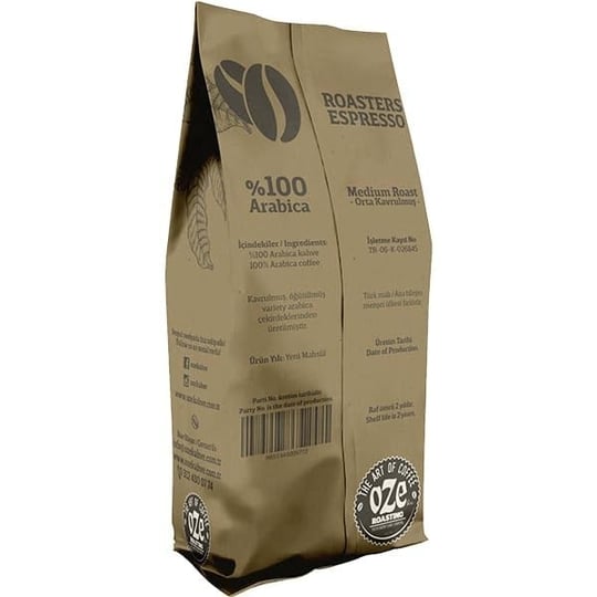 Ozeline Roasters Espresso Kahve 250G –%100 Arabica Çekirdek, Orta Kavrum, İtalyan Espresso Aroması, Taze Kavrulmuş