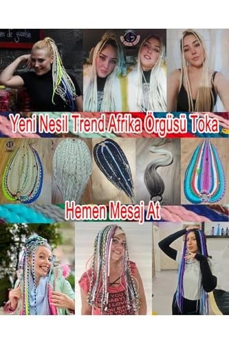 özgür güçlüoğlu tasarımları(303) Afrika örgüsü Rasta Gotik Toka karışık
