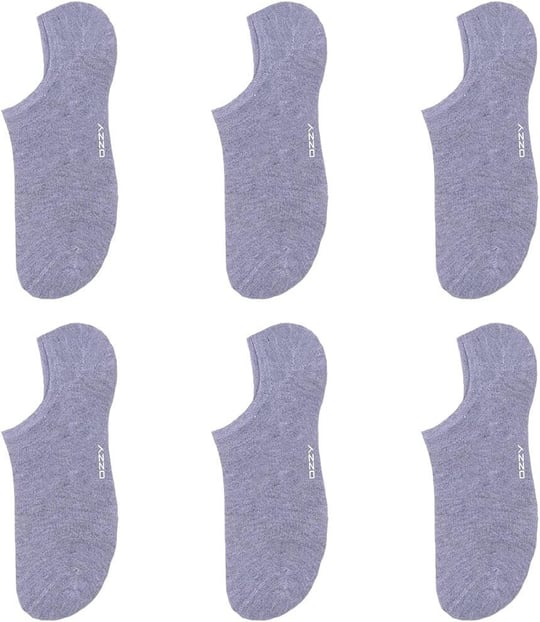 Ozzy Socks 6 Çift Kadın Beyaz Sneaker Çorabı- Görünmez Sneaker Çorap Seti- Bambu Çorap