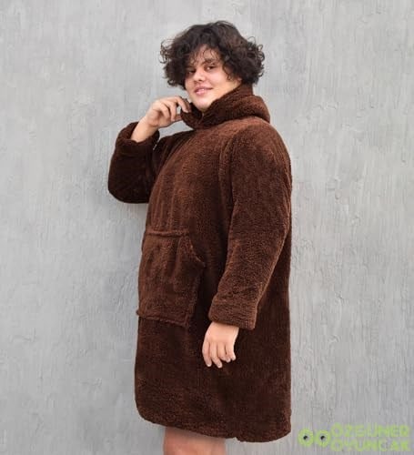 Pabtex,Wellsoft,Giyilebilir Battaniye,Kapüşonlu Sweetshirt,Battaniye,Kollu Battaniye,Polar Giyilebilir,Oversize,Sarılma Battaniyesi