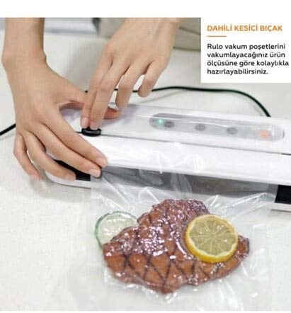 Packtech Otomatik Ev Tipi Vakum Makinesi | Poşet Kesme Özellikli