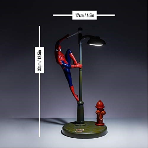 Paladone Spiderman Lamba, Örümcek Masa Lambası Lisanslı Marvel Comics Merchandise - Seçenekler: Iron Man, Modern, 31.5cm (12.4