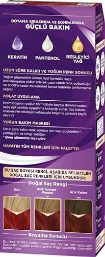 Palette Yoğun Göz Alıcı Renk Saç Boyas 6-88 Yoğun Kızıl