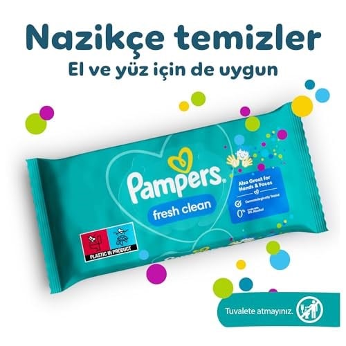 Pampers Fresh & Clean Islak Bebek Mendili (3 paket = 156 Islak Mendil)