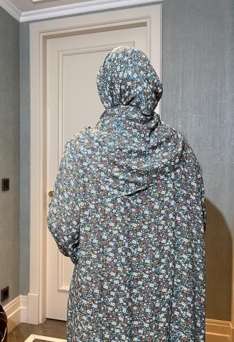 Pamuklu, Kaliteli, Hafif ve Yumuşak Kumaştan, Tek Parça, Pratik, Siyah Çantalı Namaz Elbisesi