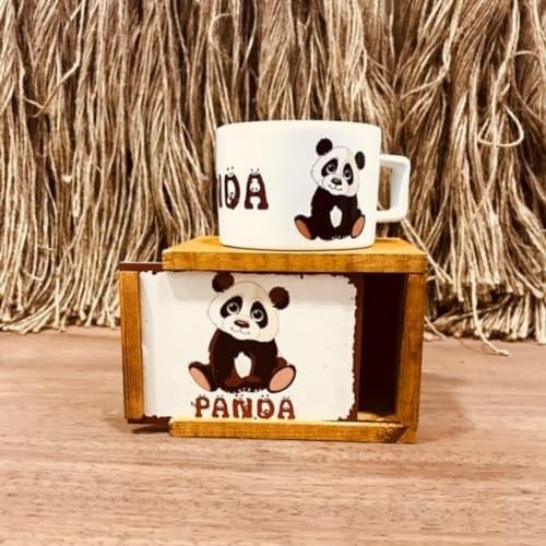 Panda Yastık Ve Kutulu Kupa Hediye Seti