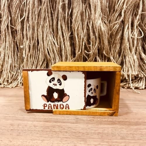 Panda Yastık Ve Kutulu Kupa Hediye Seti