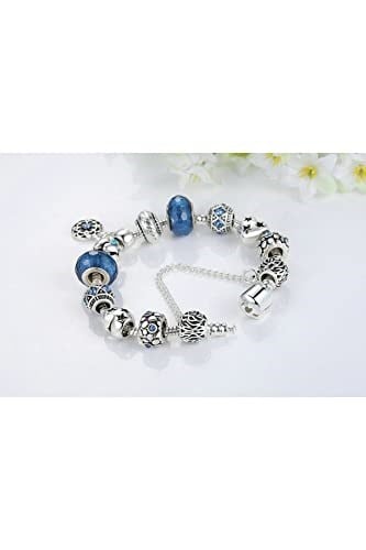 Pandora Tar, Charm Bileklik, Mavi Mother Charmlı, Ahşap Kutu İçerisinde takıNM331