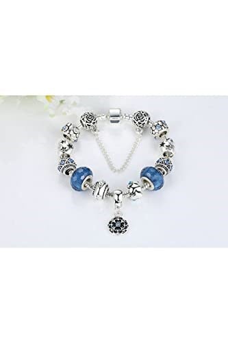 Pandora Tar, Charm Bileklik, Mavi Mother Charmlı, Ahşap Kutu İçerisinde takıNM331