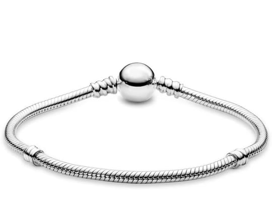 Pandora Tipi Charm Uyumlu Yılan Zincir Bileklik Kadın, Yuvarlak Tokalı Gümüş Renk Paslanmaz Çelik Şık Bileklik, Dayanıklı Hediyelik Kadın Takı Özel Günler İçin