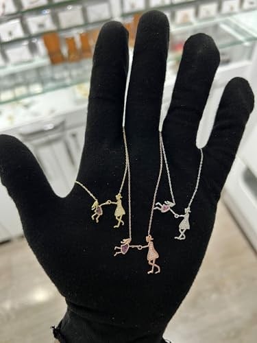 Papatya Silver 925 Ayar Kadın Anne Ve Kız Çocuk Model Altın Kaplama Gümüş Kolye