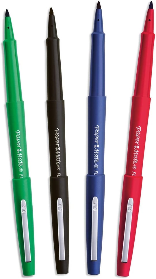 Papermate Flair Fiber Uçlu Kalem Orjinal, Medium Uç, Kırmızı - S0190993 - Seçenekler: 1 stück (1er Pack), 4 adet, 12 adet