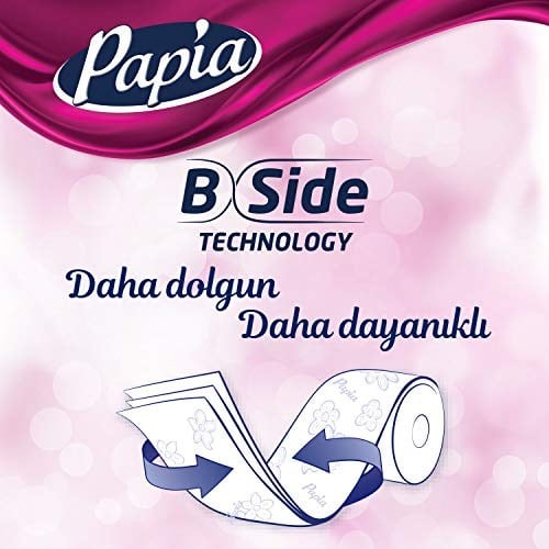 Papia 3 Katlı Egzotik Şakayık Özleriyle Parfümlü 32li Cilt Tuvalet Kağıdı (1 x 32 Rulo)