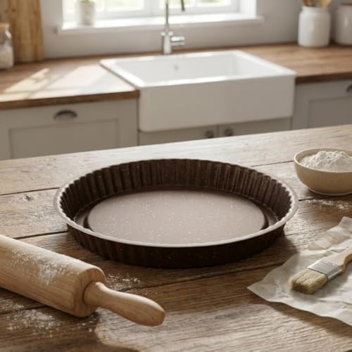 Papilla Nirvana Turta ve Kek Kalıbı - 32 cm Dev Boy Metalik Kahve Kırçıllı Yanmaz Yapışmaz