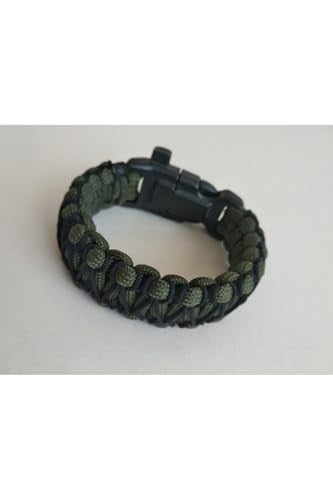 Paracord Cobra Işlemeli Model Ateş Başlatıcı + Pusulalı Survival Acil Durum Bilekliği-2