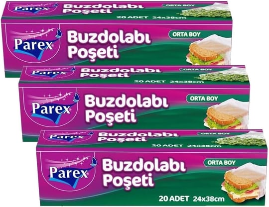 Parex Buzdolabı Poşeti Orta Boy