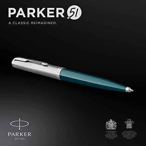 Parker 51 Turkuaz Mavisi CT, Tükenmez Kalem - Seçenekler: 0.5mm, 1 stück (1er Pack), Parker 51, İnce Uç/Parker 51