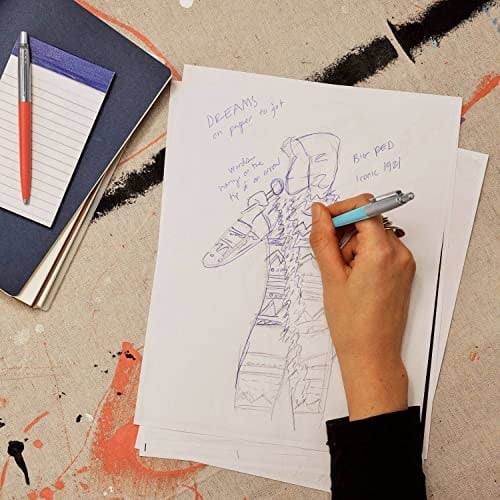 Parker Jotter Originals Tükenmez Kalemler | Glam Rock Koleksiyonu | Azure Mavisi ve Vermilion | Mavi Mürekkep | 2li Paket