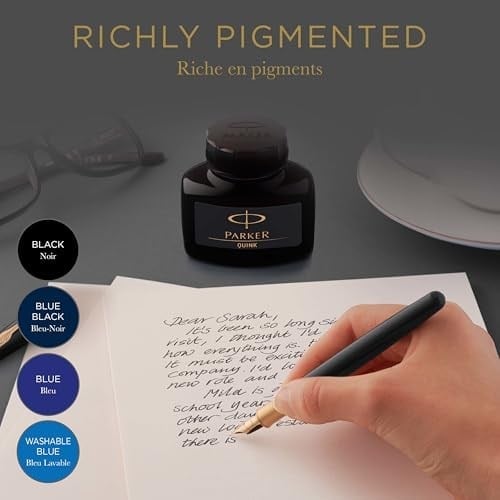 PARKER Quink Dolma Kalem Şişe Mürekkebi, 57 ml, Mavi