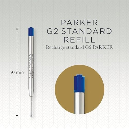 Parker Quinkflow Tükenmez Kalem Yedeği, Mavi Renk Mürekkep, 10lu Avantajlı Paket