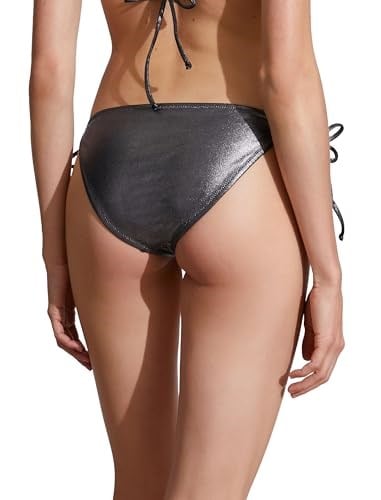 Parlak Bikini Altı Yanları Bağlama Detaylı Normal Bel