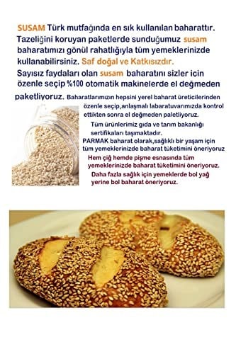 parmak Susam Beyaz 500 gr