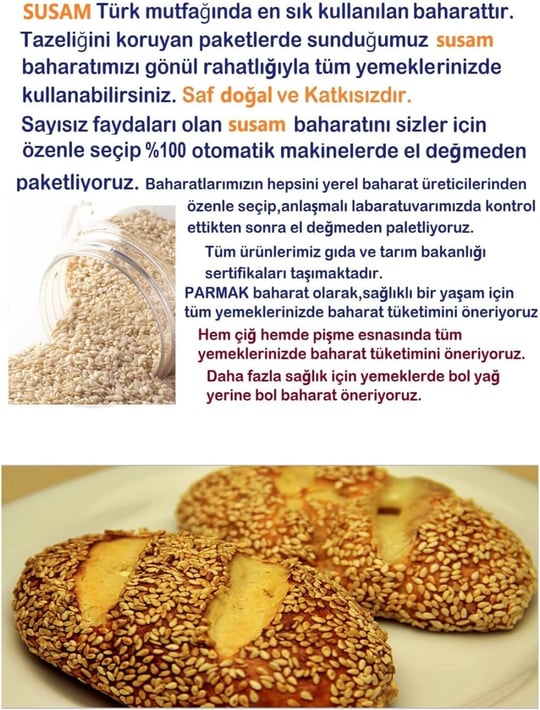 parmak Susam Beyaz 500 gr